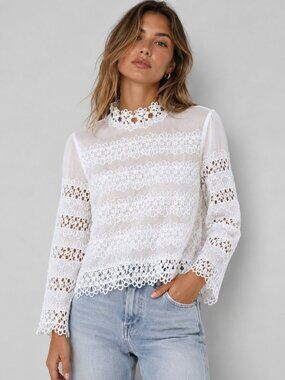 Anthropologie Harlyn Eyelet Blouse